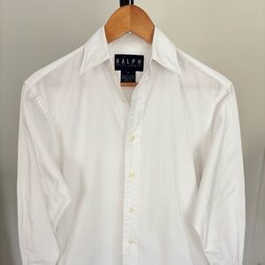 Ralph Lauren 100% cotton white dress shirt